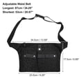 thumbnail image 3 of Unique Bargains Hairdresser Scissor Bag Barber Canvas Waist Pouch Professional Hairdressing Tools Storage Holsters with Waist Belt Leopard Black, 3 of 7