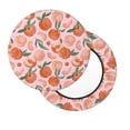 thumbnail image 2 of Pofeuu Painting Peach Print Round Bar Stool Covers - Super Soft and Washable Elastic Stool Cushion Slipcover Easy Clean Velvet-13 inch, 2 of 7