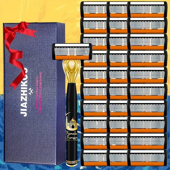 Sharp, smooth and safe, this stylish shaver comes with 30 ultra-sharp and interchangeable stainless steel blades. It is equipped with a non-slip and comfortable handle and is an indispensable shaving