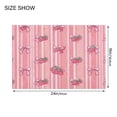thumbnail image 2 of Rectangle Bath Rugs Plush Bathroom Carpet Mat Non Slip Bathroom Mats Pink Bows and Strawberries, 2 of 5
