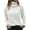 White, variant on Brilliant Sweaters for Women Clearance $5.00 Women Casual Winter Pullover Long Sleeve High Neck Sweater Loose Knitwear Jumper Tops Lightweight Mid Length Brown L