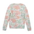 thumbnail image 3 of Womens Cardigan Sweater Floral Print Button Down Long Sleeve Open Front Knit Lightweight Light Pink L, 3 of 4