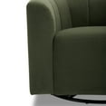 Cole & Rye Curved Swivel Chair, Olive