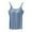 Light Blue, variant on Bmisegm Built In Bra Tank Tops For Women Sports Sleeveless Spaghetti Strap Padded Camisole Wireless Bra Cups Womens Casual Tops Pink XL