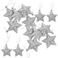 thumbnail image 2 of LABSERRON Christmas Star Hanging Decor Silver 24Pcs 1.97X1.97X0.59In, 2 of 10