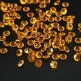 thumbnail image 3 of Uxcell 1000 Piezas Rellenos de Jarrones de Diamantes Acrílicos de 10 mm, Cristales Falsos, Gemas para Bodas, Esparcimiento de Diamantes, Amarillo, 3 of 7
