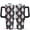 Christmas-83, variant on Classic Red and Green Plaid 40oz Tumbler - Christmas Snowflakes Pattern, BPA-Free Double Wall Insulated Stainless Steel Cup with Comfort Handle