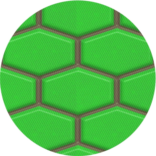 Ahgly Tapis d'Intérieur Lavable en Machine Carré Transitionnel Vert Lime Foncé, 3 Pieds Carré