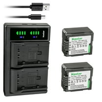 Kastar 2-Pack VW-VBG130 Battery and LTD2 USB Charger Replacement for Panasonic VW-VBG130, VW-VBG130-K, VW-VBG130PPK, VW-VBG260-K, VW-VBG260PPK Battery, Panasonic DE-A38, VSK0631, VSK0698 Charger