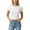 White, variant on Womens Basic Tees Summer Short Sleeve Shirts Slim Fit Tight T Shirt Going Out Tops Trendy for Daily Wear And Layering(Black,M)