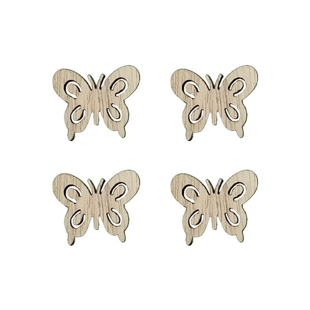 Rebanadas decorativas Naiovety 100 piezas hechas a mano en forma de animales encanto blanco