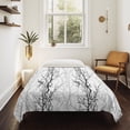 thumbnail image 4 of Black Grey Tapestry for Bedroom Wall Hanging Tapestry, Pastoral Botanical Branch Aesthetics Ceiling Backdrop Tapestries Poster Blanket Wall Decor for Teens Room Living Room Dorm 59" x 79", 4 of 8