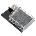 thumbnail image 3 of Caja de fusibles, portafusibles de cuchilla de automóvil de 10 vías Caja de fusibles de cuchilla de automóvil construida para precisión NikouMX herramienta, 3 of 8