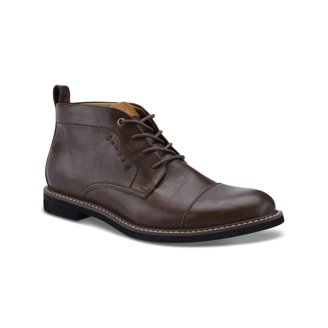 Vance Co‎ Mens Black Tru Comfort Foam Chukka Boots Cap Toe Lace Up Casual Shoes Vance Co. Mens Austin Wide Width Tru Comfort Foam Lace-up  main image 4