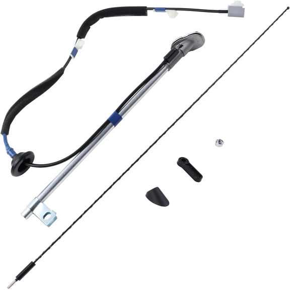 Manual Antenna Assembly Compatible with 2005-2015 Toyota Tacoma Replace Antenna Base 86300-04070 Antenna Cover 86392-04040 Antenna Nut 86396-04040