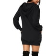 thumbnail image 2 of Seyurigaoka Women Valentine's Day Sweater Long Sleeves Unique Love Shape Print Hooded Long Pullover, 2 of 7