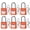 Orange-Keyed Different-2 keys per lock-6pack, variant on BOZZYS Lockout Tagout Locks 6-Pack, OSHA Blue Loto Locks Keyed Different, 2 Keys/Lock for Industrial Machinery & Electrical Panels, Chrome Steel & Laser Coding