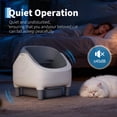 thumbnail image 6 of Automatic Self Cleaning Cat Litter Box with App Control, Large Capacity Smart Litter Box with Safety Sensors, Odor Control & Quiet Operation, 20.8" x 20.1" x 21.1", Gray, 6 of 8