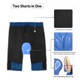 thumbnail image 3 of Tignapoo Upgraded Cycling Shorts with Padded Liner, Navy Blue, Medium EU Size, Lightweight & Breathable for Outdoor Sports, 3 of 6
