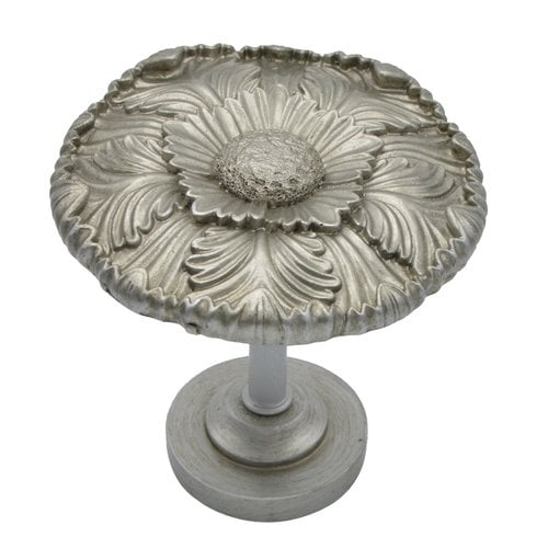 English Pewter 5" Metal Medallion Curtain Holdback