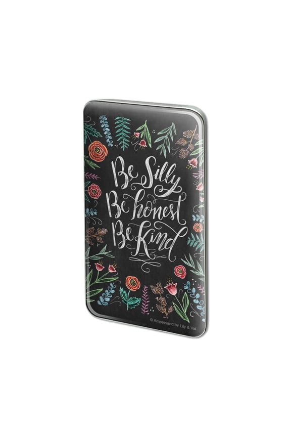 Be Silly Be Honest Be Kind Metal Rectangle Lapel Hat Pin Tie Tack Pinback