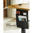 thumbnail image 3 of CHITOOMA Electric Standing Desk with Storage Bag, 40" x 24" Adjustable Height Sit to Stand Desk with 4 Memory Pre-Set, Headphone Hook for Home Office, Rustic Brown, 3 of 6