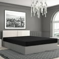 thumbnail image 2 of PiccoCasa Brushed Microfiber Fitted Sheet King Mattress Protector, 80"x78" Black, 2 of 6