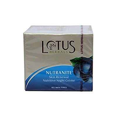 lotus herbal nutranite night cream