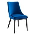 thumbnail image 2 of Viscount Performance Velvet Dining Chair Black, 2 of 9