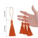 thumbnail image 2 of Uxcell 45Pcs Mini Silky Bookmark Tassels, Handmade Soft Floss Craft Tassels with Cord Loop, Naranja, 2 of 6
