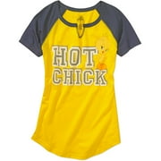 Hot Chick Raglan Juniors Graphic Tee