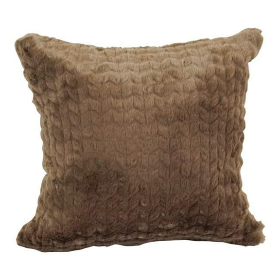 Blazing Needles 9910-S1-ID-153 17 in. Jacquard Throw Pillows with Inserts, Dainty Mocha
