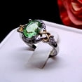 thumbnail image 4 of Ivette Birthstone Statement Ring Green Two Tone Plate Women Ginger Lyne Collection, 4 of 5