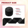 thumbnail image 2 of Uxcell Velvet Ribbon, Wide Handmade Frayed Raw Edge Thick Fringe Ribbon for Gift Wrapping Black, 2 of 6