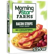 MorningStar Farms Veggie Breakfast Original Veggie Bacon Strips, Vegetarian, 5.25 oz (Frozen)