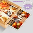 thumbnail image 4 of Happy Thanksgiving Siberian Husky Give Thanks Fall Beanie Scarf Welcome Acrylic Plaque with Wood Photo Frame Box Husky Dog Lover Gifts Light Box - 00020, 4 of 5