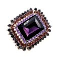 thumbnail image 2 of Jewelblings Victorian Vintage Style Embellishment Rectangle Shaped Purple Stone Brooch and Pins Art Deco Jewelry Women Coat Sweater Jackect, 2 of 6