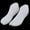 White, variant on Women Feet/Foot Display Shoes Socks Model for Clear
