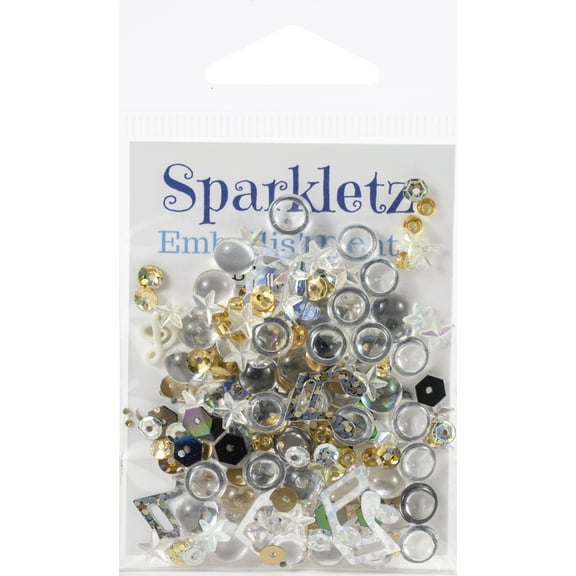 Buttons Galore Sparkletz Embellishment Pack 10g-Concerto