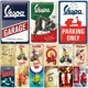 thumbnail image 4 of Letrero de hojalata retro Vespa, letrero de metal para garaje, placa de metal vintage para motocicleta, decoración de pared para sala de estar, placa Shabby Chic, 4 of 5