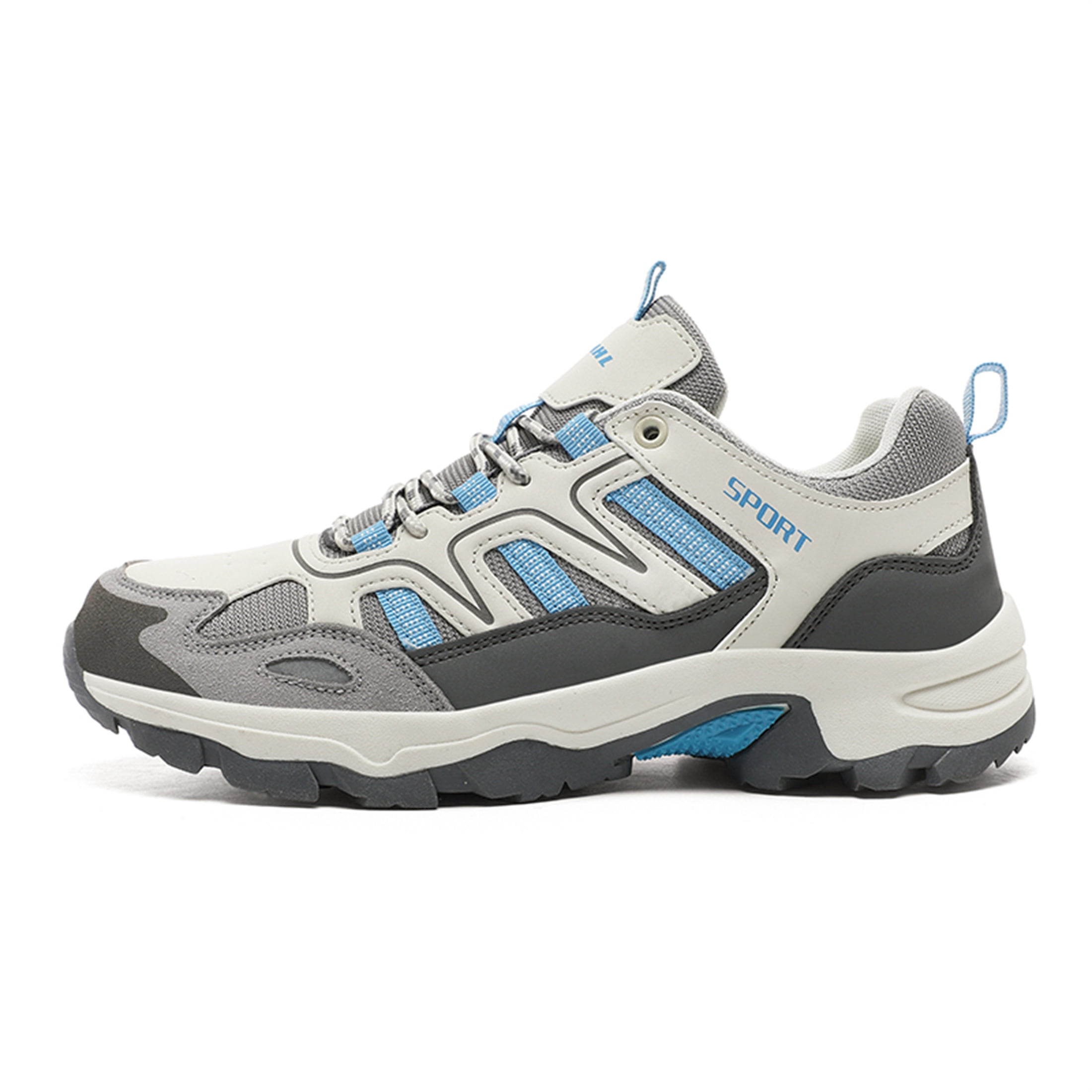 LASUDRAA Mens Womens Non-Slip Hiking Shoes Breathable Lightweight Outdoor Trekking Sneakers for Walking Camping