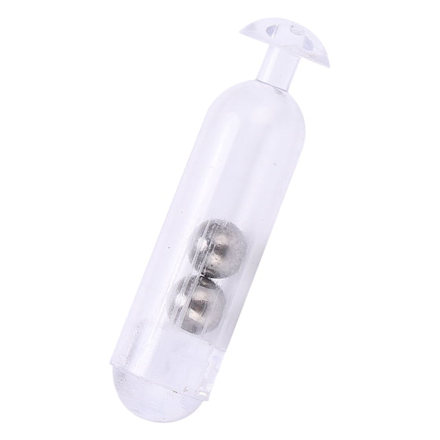 50 Uds. Sonajeros de plástico de 21mm, señuelo de pesca, sonajeros de tubo de inserción para peces blandos, blanco transparente