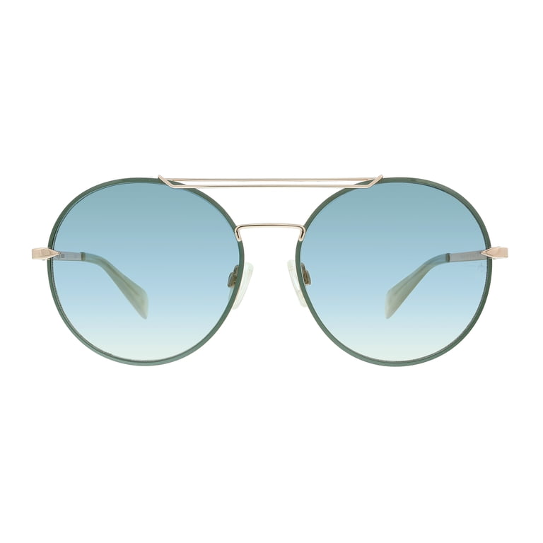 Sunglasses Rag Bone Rnb 1011 /S 0PEF Gold Green / Ez Silver  display picture 1