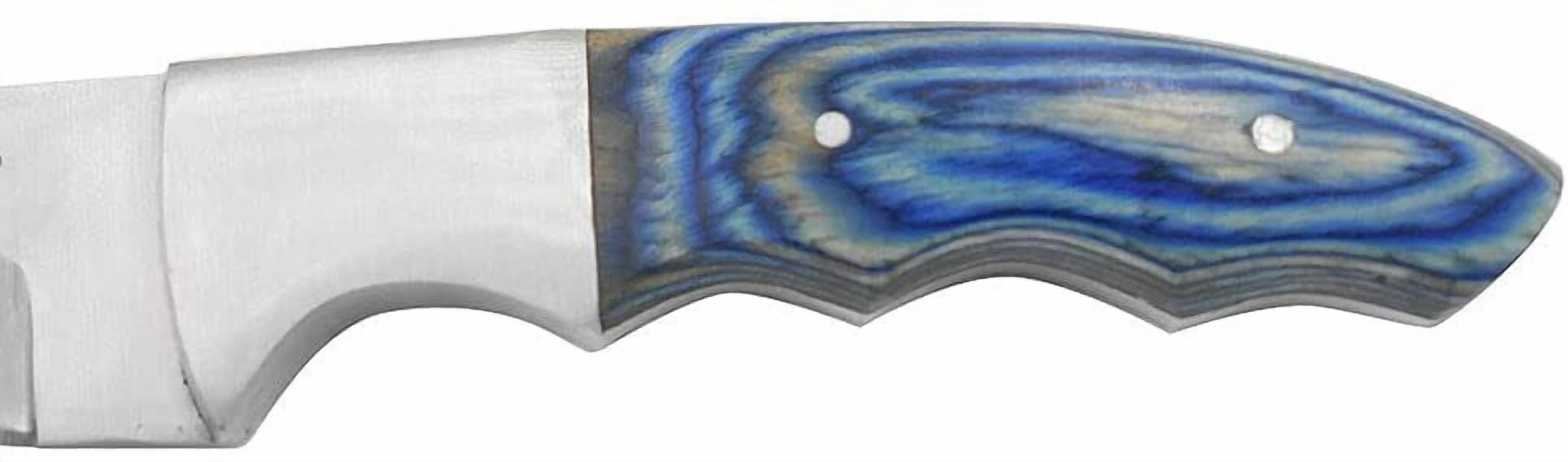 Wild Turkey Handmade Collection Heavy Duty Blue Wood Handle Hunting Knife | Stai