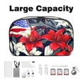 thumbnail image 3 of American Flag USB Organizer | Hard Drive Cases | Charge Cord Organizer | Travel Cord Organizer Case - Oxford Cloth Waterproof Digital Storage Bag 5.9x9.44x3.14 in, 3 of 6