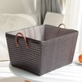 thumbnail image 3 of Cesta de Almacenamiento Inteprter con Asa Beige 45x35x25cm, 3 of 6
