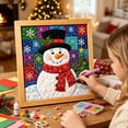 thumbnail image 2 of Kingfansion Fabric Art Kit, DIY 3D Christmas Fabric Poke Art Kit for Adults, Premium No-Sew Mosaic Wall Art & Craft Kits with Frame & Tools, Relaxing Handmade Art Project Gifts for Beginner, 2 of 6