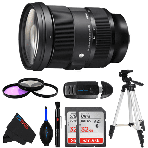 Sigma 24-70mm f/2.8 DG DN Art Lens for Sony E - PixiBytes Master Bundle