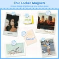 thumbnail image 5 of MoKo 15pcs Magnetic Locker Accessories with Pen Holder, Locker Mirror, Whiteboard, Markers, Magnets, Blue, 5 of 7