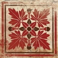 thumbnail image 2 of Grey, Jace 12x12 Black Ornate Wood Framed with Double Matting Museum Art Print Titled - Red Pattern 8, 2 of 4